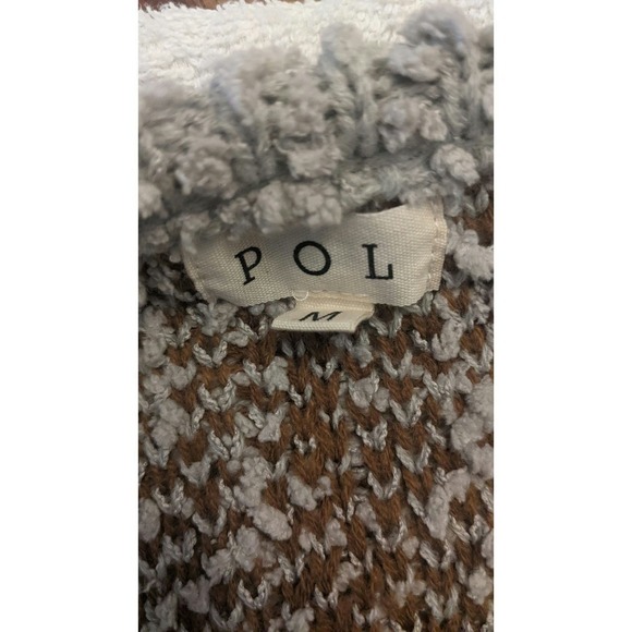 POL Waterfall Aztec Popcorn Cardigan Medium - Picture 7 of 8